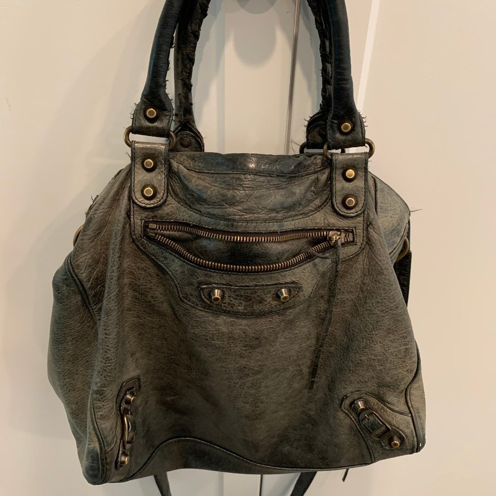 Authentic Balenciaga Motorcross Bag